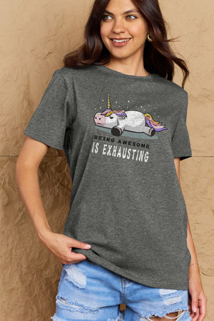 BEING AWESOME IS EXHAUSTING Graphic Tee