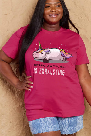 BEING AWESOME IS EXHAUSTING Graphic Tee
