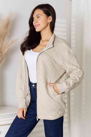 Where You Go Zip-Up Quilted Jacket