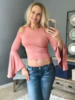 Feeling the Love Cropped Top  - The Peach Mimosa 