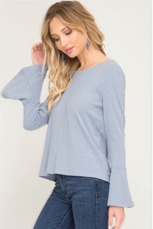 Stacy Tie Top  - The Peach Mimosa 