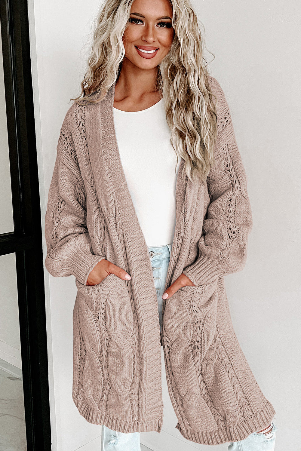 You're A Genius Cable-Knit Cardigan
