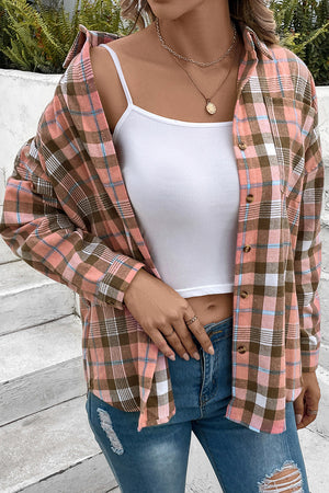 Wasted On You Plaid Button-Up Shirt