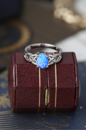Dearest Memory Crisscross 4-Prong Opal Ring