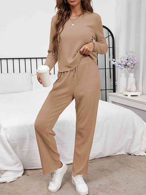 What I Want Top and Drawstring Pants Lounge Set