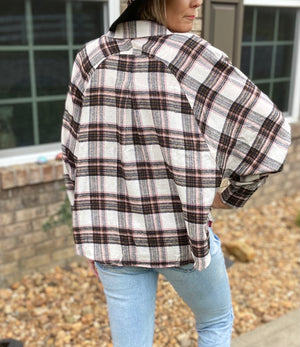 West of Here Flannel Top
