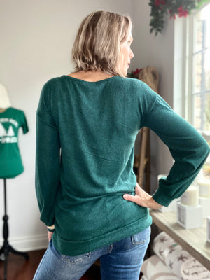 A Perfect Time Emerald Top