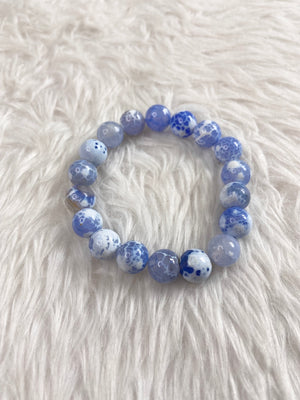 Celestial Veil Agate Bracelet
