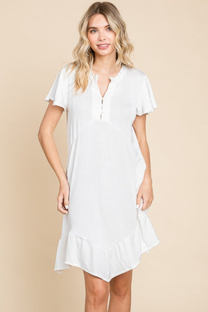 Call Me Later Asymmetric Hem Dress