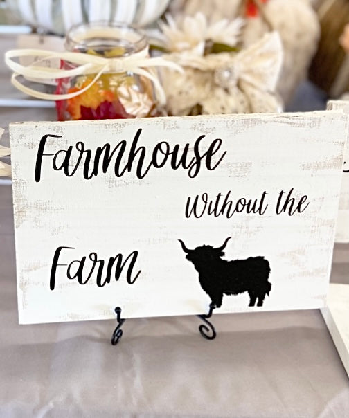 Farmhouse Charm Highland Sign