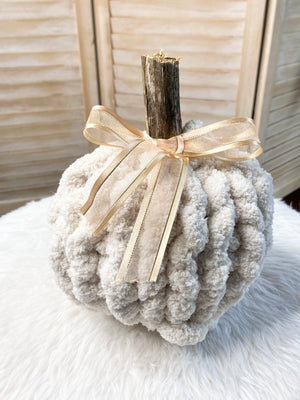 Autumn Harvest Knit Pumpkin-ivory