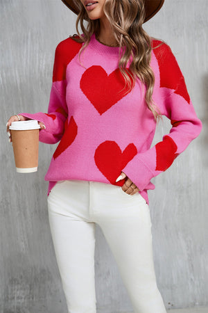 Love At First Knit Heart Sweater