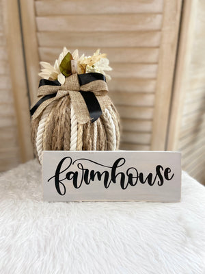 Farmhouse Charm Wood Sign