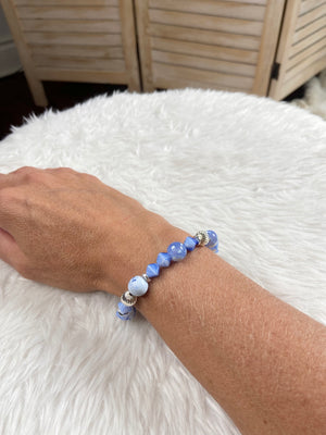 Blue Mirage Agate Bracelet