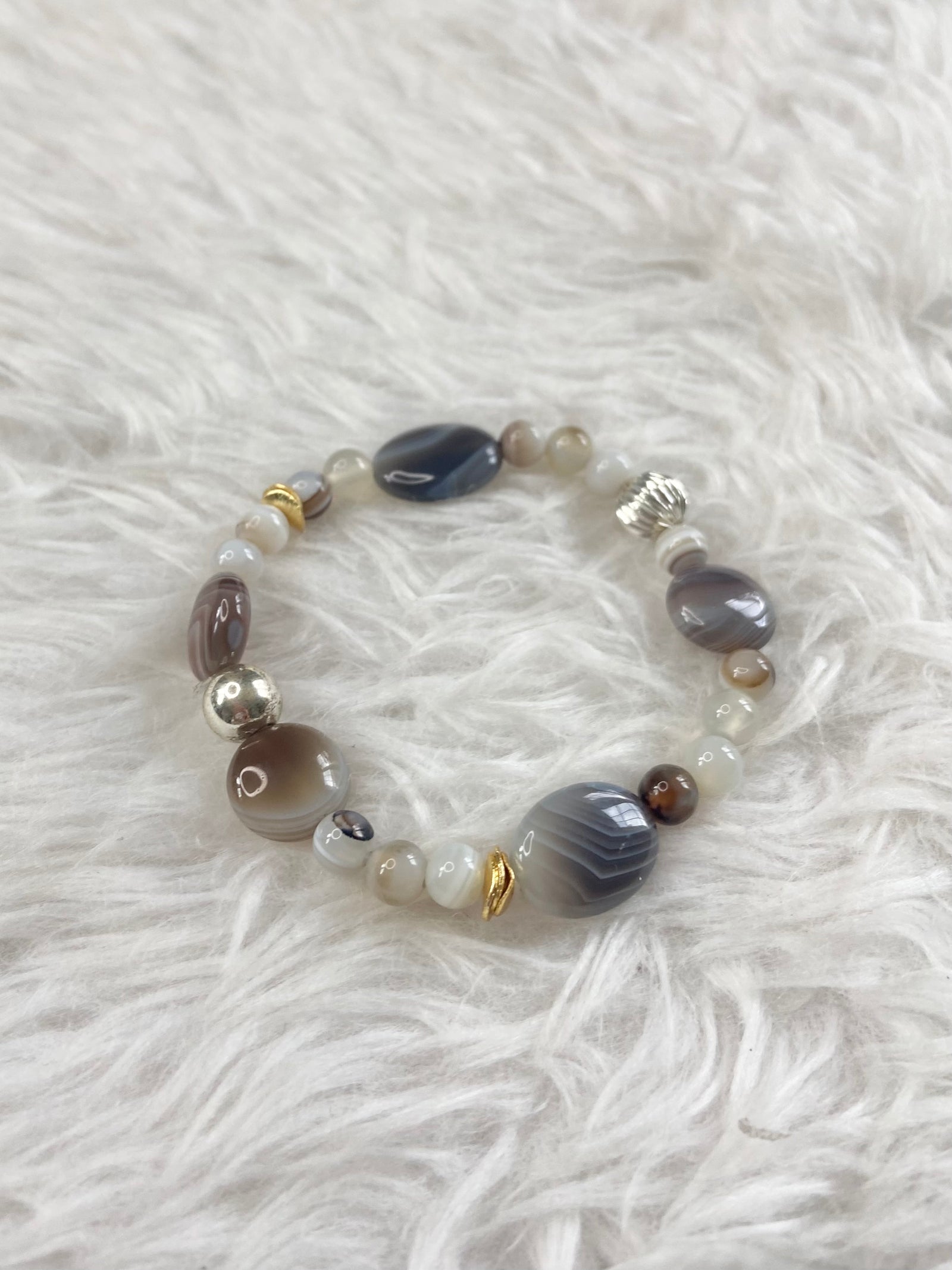 Just The Most Botswana Agate Bracelet