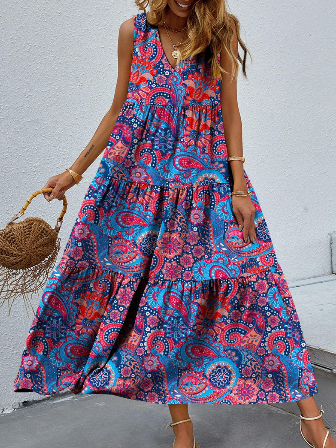 Small Town Roots Tiered Dress