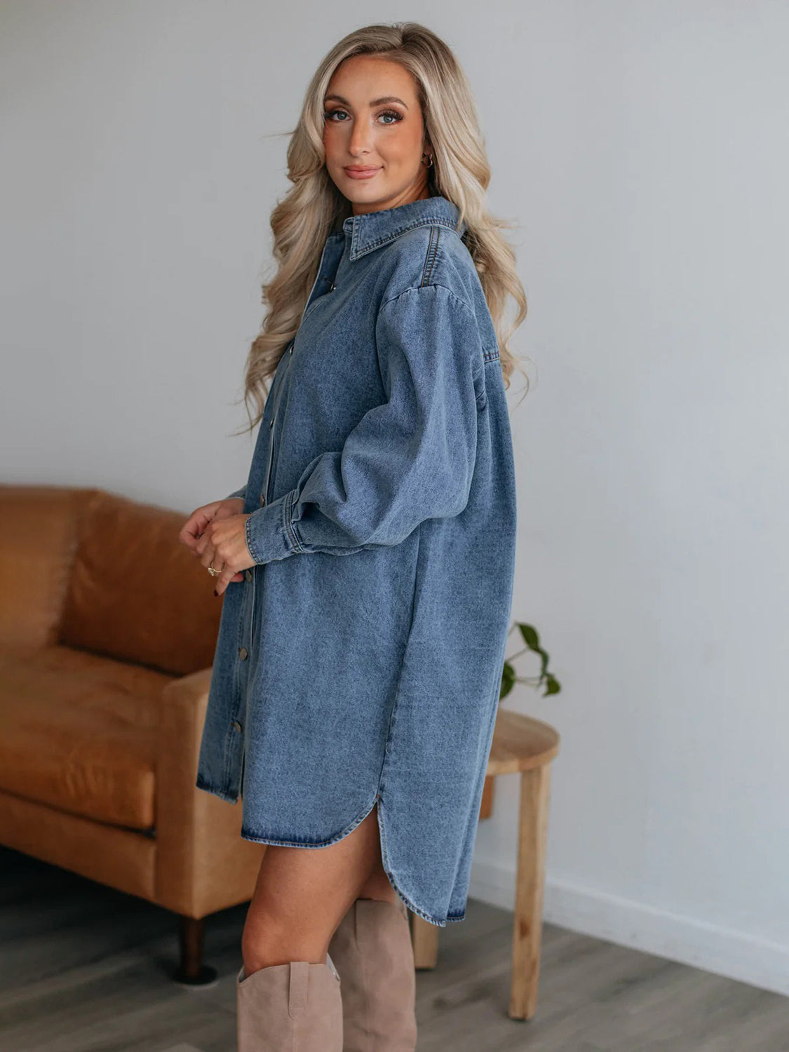 Talking My Language Denim Dress