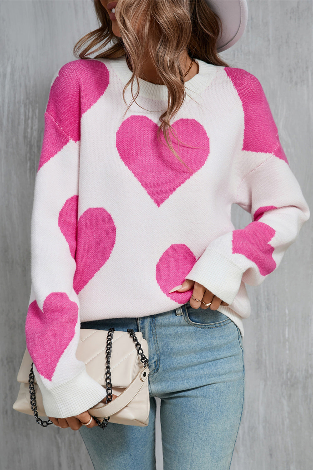 Love At First Knit Heart Sweater