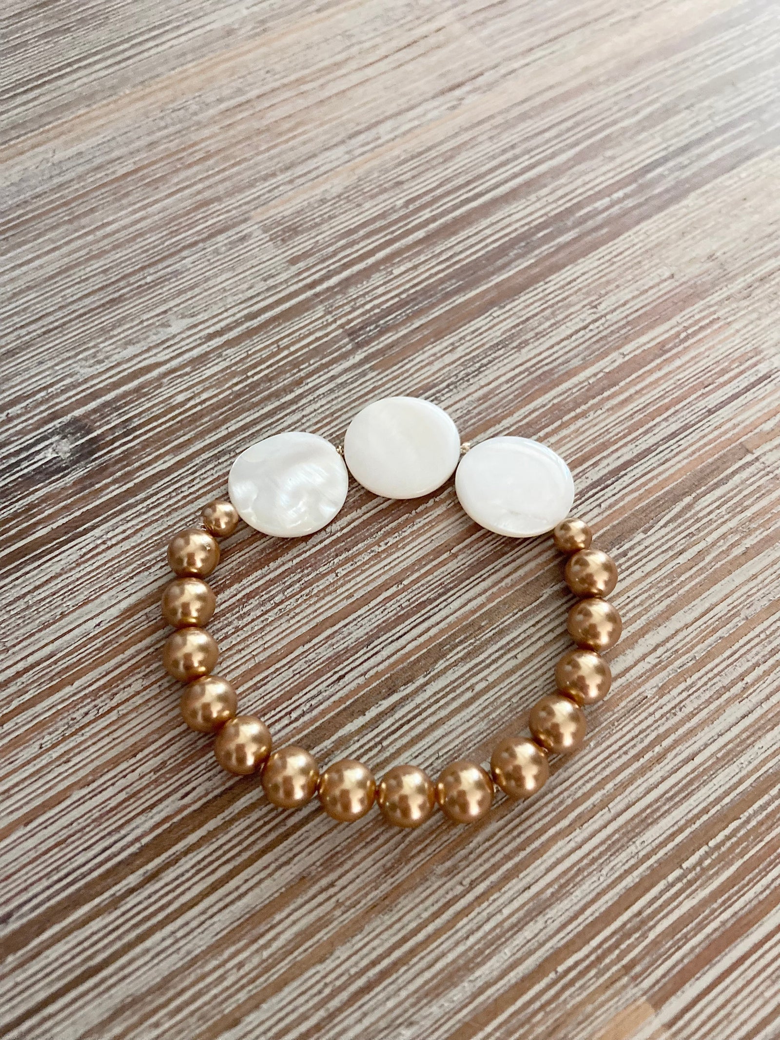 Satin Light Swarovski Pearl Bracelet