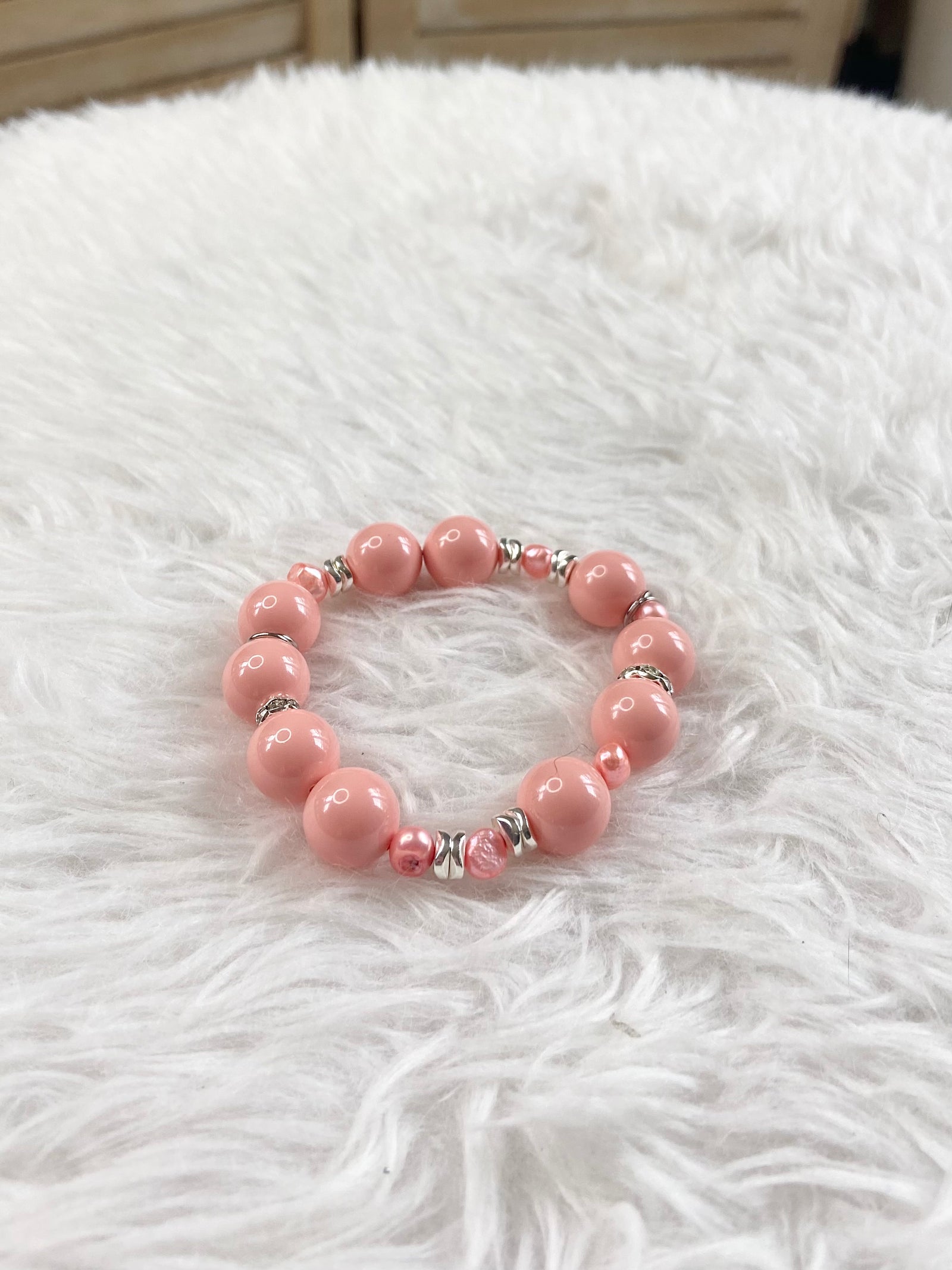 Make You Blush Swarovski Pearl Bracelet