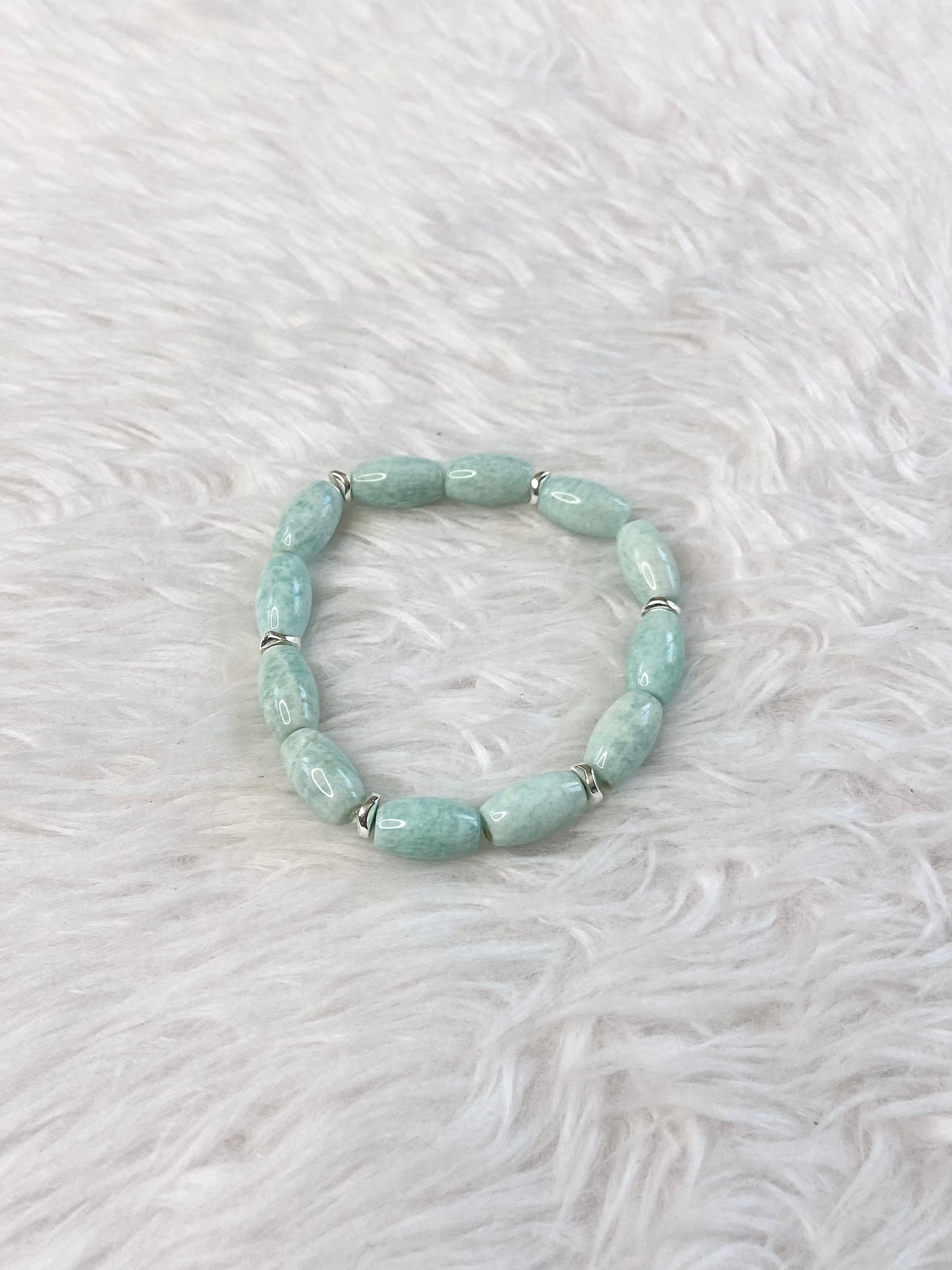 Calming Amazonite Bead Bracelet