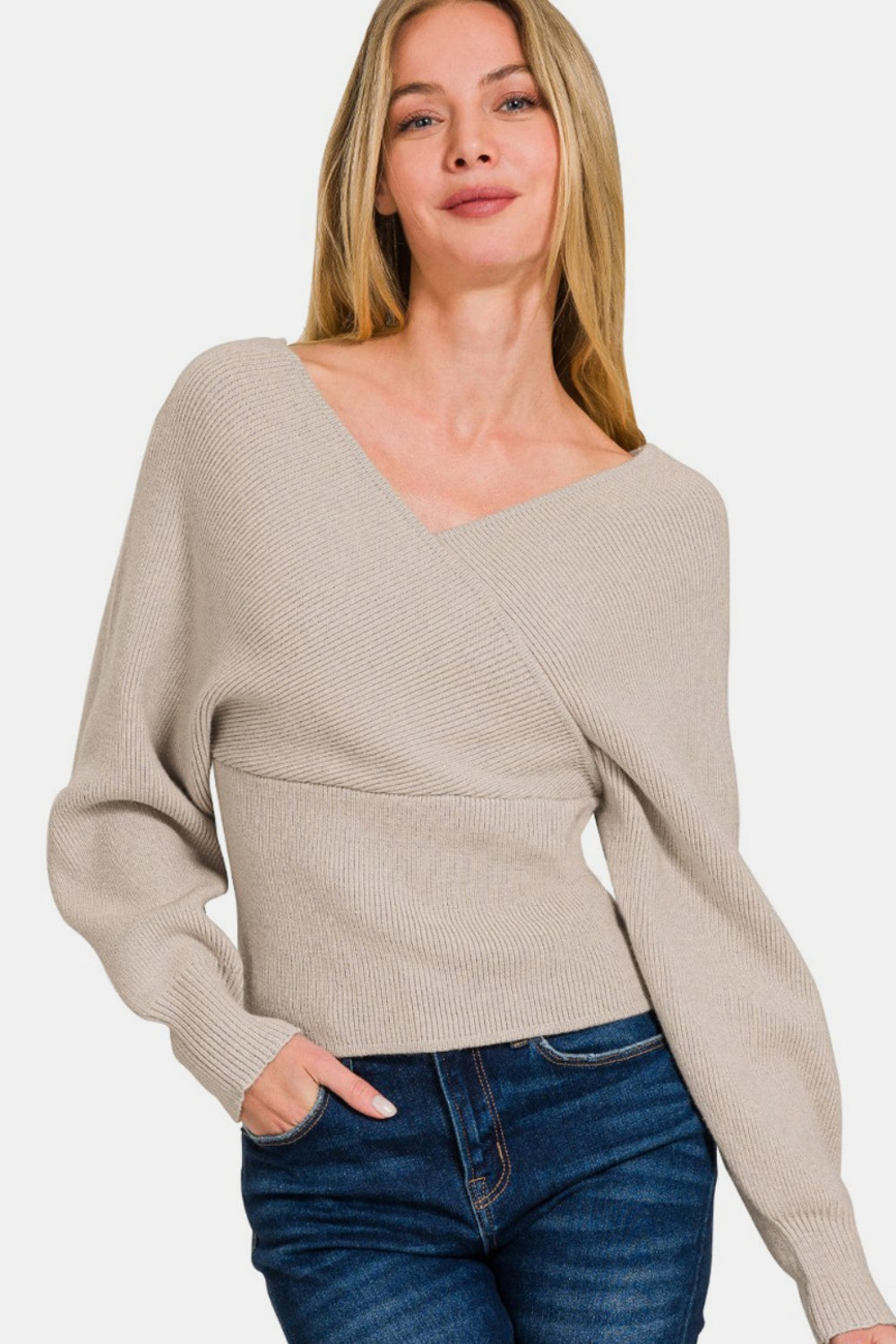 Worth Melting For Cross Wrap Sweater