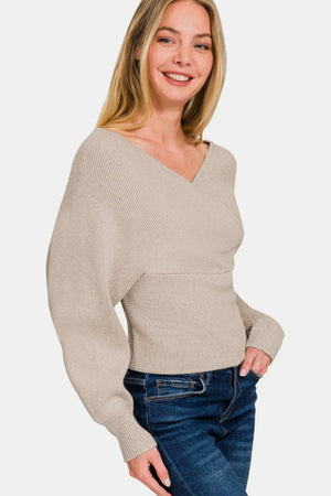 Worth Melting For Cross Wrap Sweater