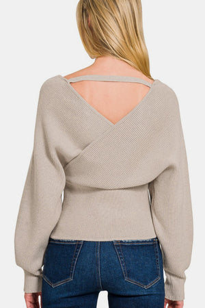 Worth Melting For Cross Wrap Sweater