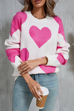 Love At First Knit Heart Sweater