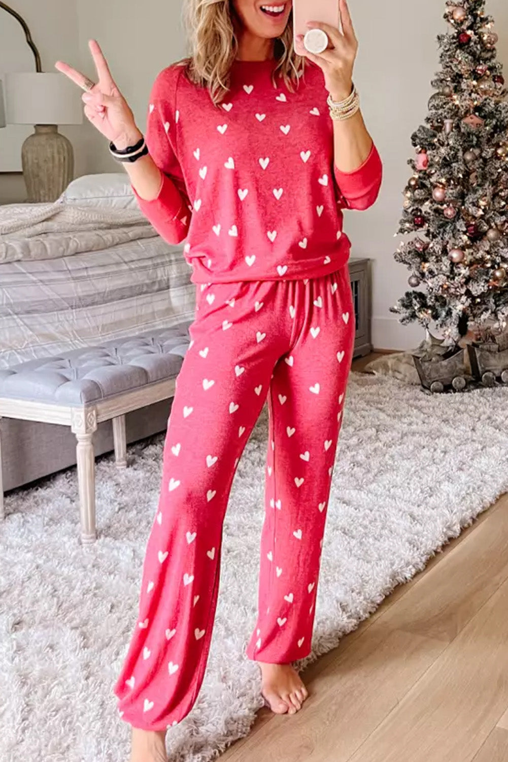 Candy Heart Comfort Top and Pants Set