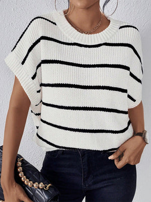 Sights To See Short Sleeve Knit Top