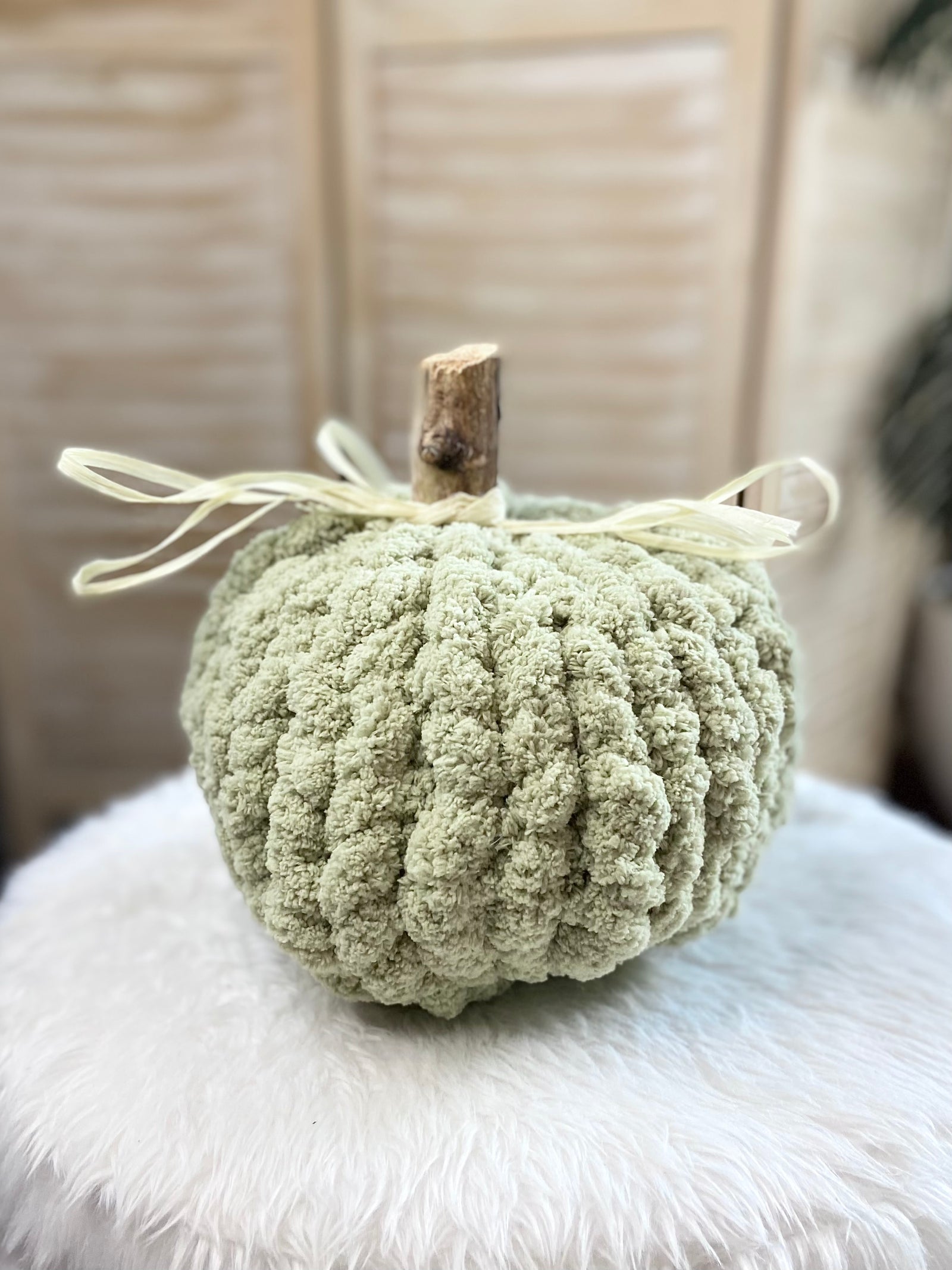 Autumn Hearth Knit Pumpkin-large sage