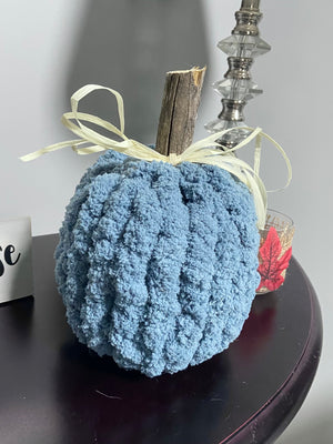 Autumn Harvest Knit Pumpkin-blue
