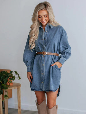 Talking My Language Denim Dress