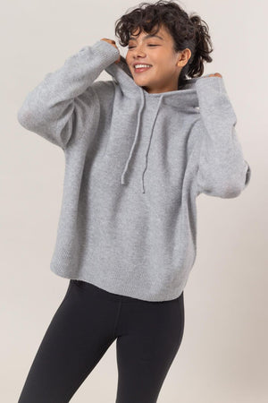 One More Shot Drawstring Hooded Sweater