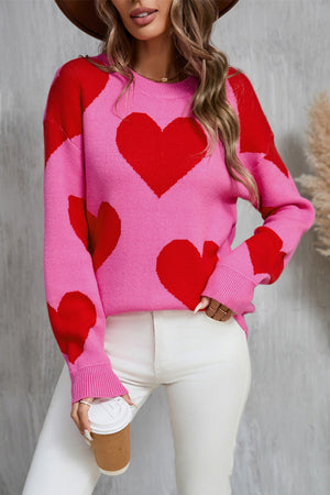 Love At First Knit Heart Sweater