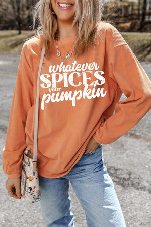 Whatever Spices Your Pumpkin Oversize Sweatshirt