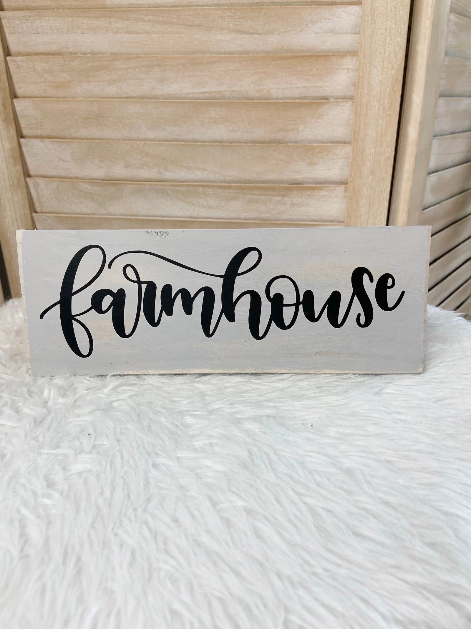 Farmhouse Charm Wood Sign