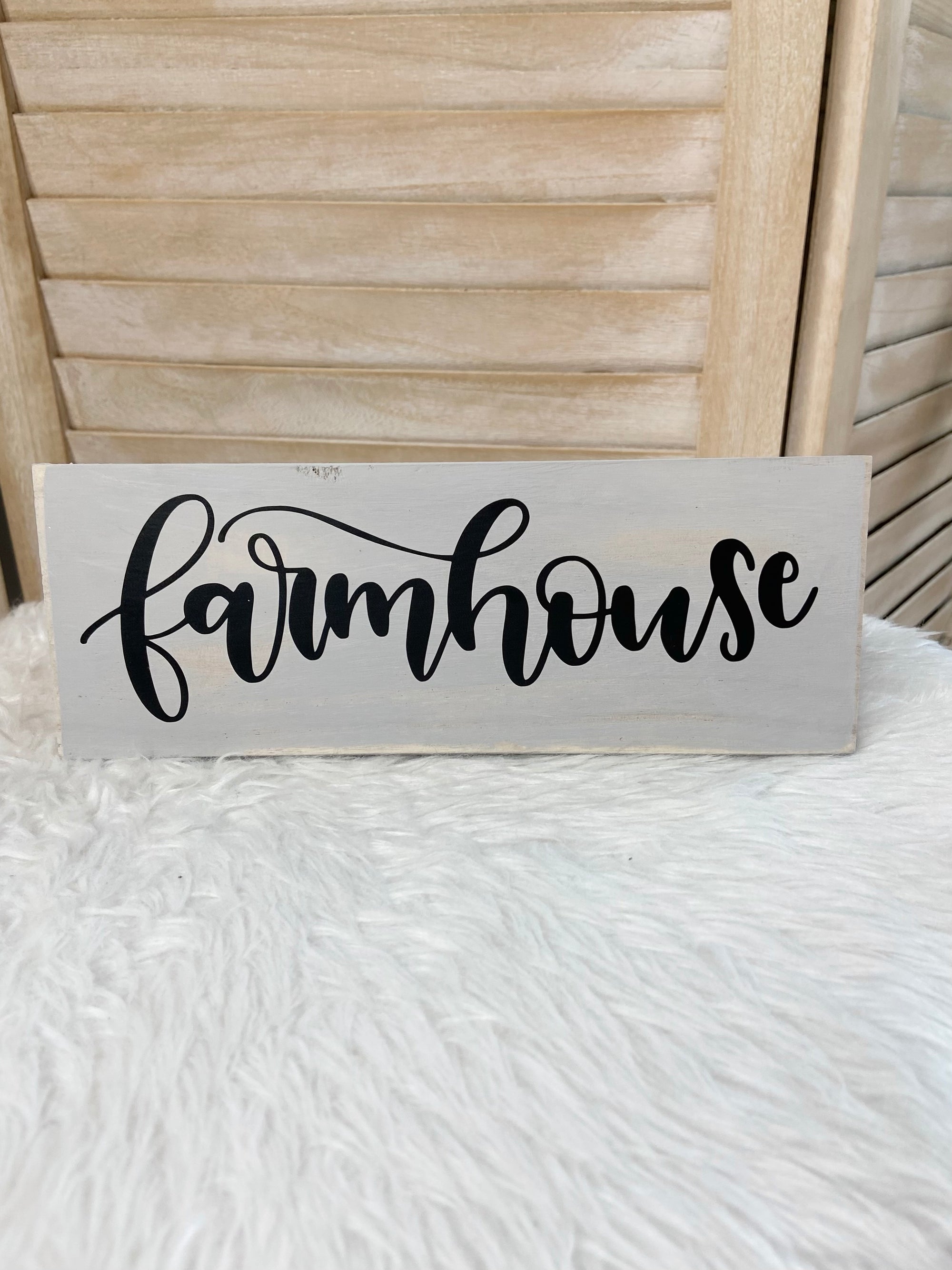 Farmhouse Charm Wood Sign