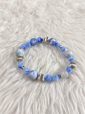 Blue Mirage Agate Bracelet