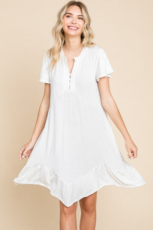 Call Me Later Asymmetric Hem Dress