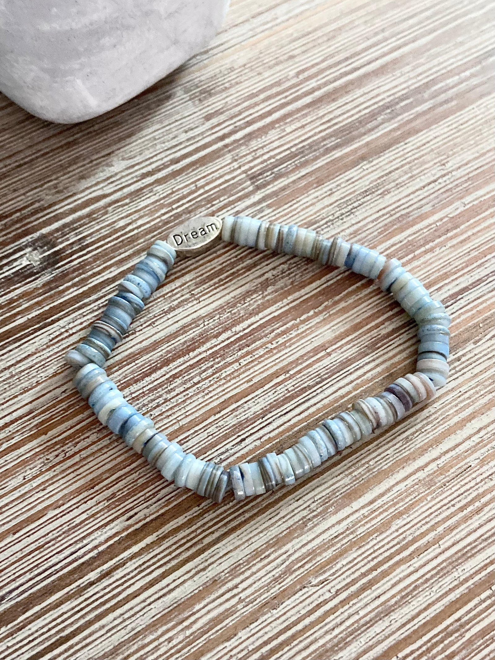 Shell “Dream” Stretch Bracelet