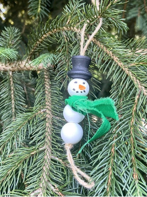 Jolly Bead Snowman Ornament