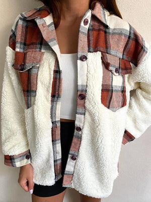 Fuzzy Flannel Delight Button Up Shacket