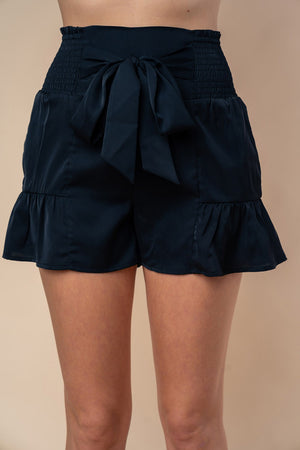 Think About Me High Waisted Smocked Shorts