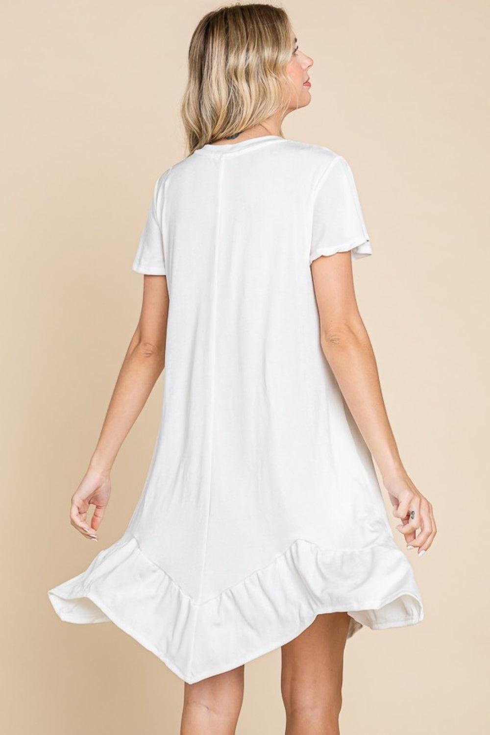 Call Me Later Asymmetric Hem Dress