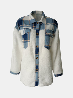 Fuzzy Flannel Delight Button Up Shacket