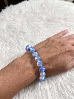 Celestial Veil Agate Bracelet