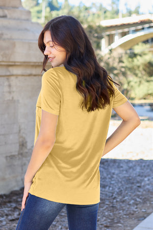 Bamboo V-Neck Short Sleeve Tee