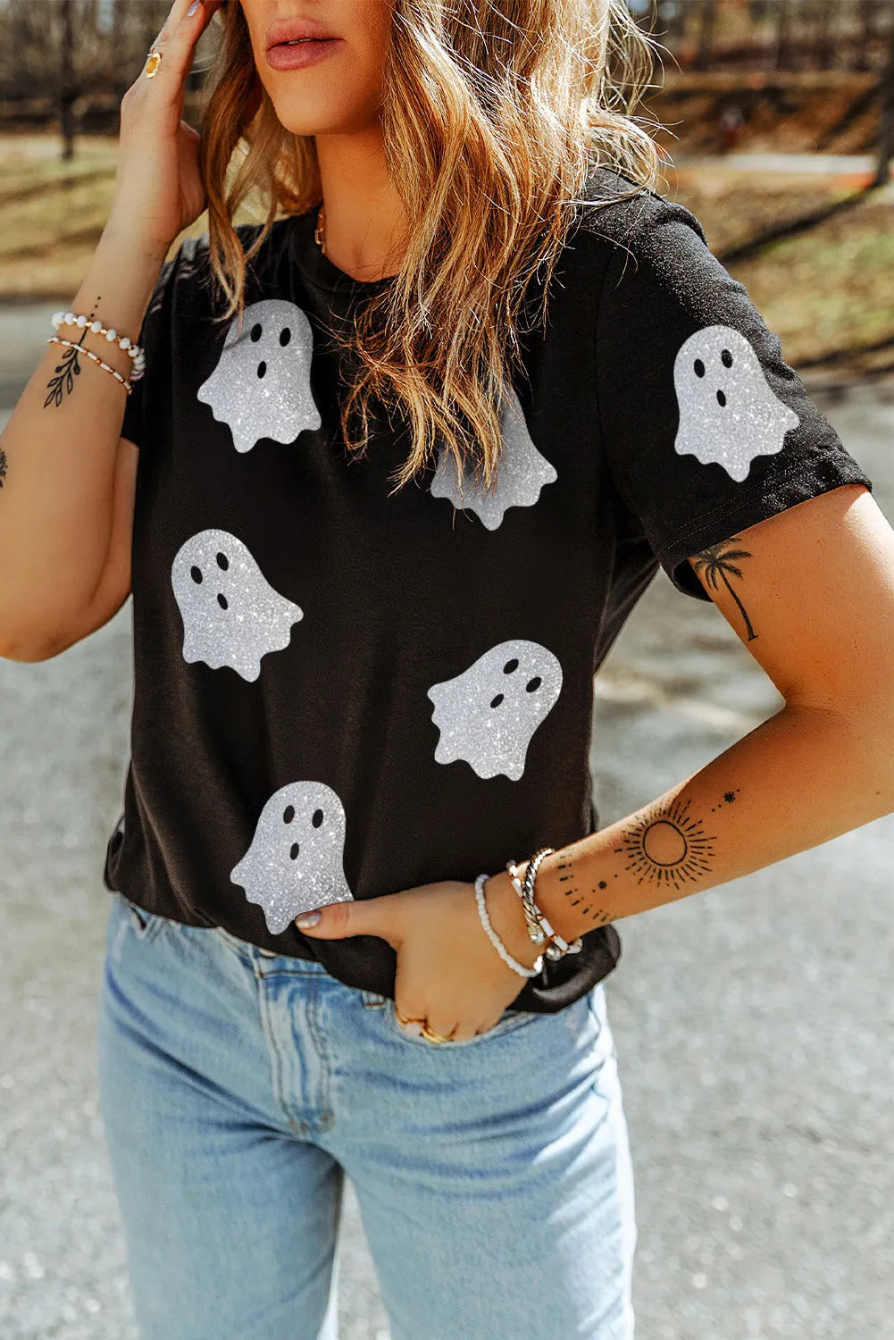 Glitter Ghost Tee